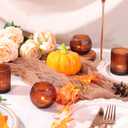 30pcs Assorted Ribbed Amber Votive Candle Holders, Amber Tea Lights Candle Holder for Wedding Decorations, Clear Glass Candle Holders for Fall Decor, Vintage Boho Party Home Table Centerpieces Decor