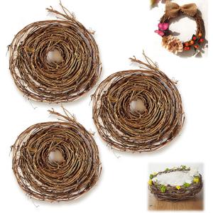 3 PCS 15FT Grapevine Garland - DIY Crafts Natural Grapevine Twig Vines, Garland Wreaths for Wedding, Christmas, Hoilday, Wall Door Decor