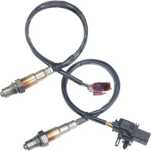 2Pcs O2 Oxygen Sensors 234-5102, 234-4485 Upstream O2 Sensor 1 & Downstream O2 Sensor 2 Heated Compatible with VW EOS 2007 2008, and O2 Sensor for VW R32 2008 V6 3.2L Oxygen Sensors