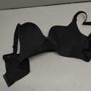 Womens Push Up Jelly Bras Wireless Balconette Bra Supportive Seamless Bralettes Everyday Comfort Tshirt Bra (Black, M)