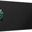 2-in-1 Mouse Pad with Magnetic Wireless Charging for Phone, 31.5"x15.8" Large, Waterproof Smooth Surface, Non-Slip Base, No Adapter, Black