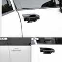 ABS Car Exterior Door Handle Cover Set Outside Door Handle Cover Compatible with Hyundai Santa Fe 2024-2026 AccessoriesTouch Version (Gloss Black Style)