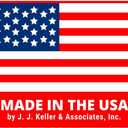 Class 8 Corrosive Placard, Worded, 10.75" x 10.75" Removable Self Adhesive Economy Vinyl for Short-Term Applications, DOT Hazmat Compliant, 25 Pack, J. J. Keller & Associates, Inc.