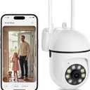 2K Indoor Pan/Tilt Smart Security Camera Wi-Fi, 1080P HD Dog-Camera for Home Security, 2.4GHz with Night Vision, Two-Way Talk, Motion Detection for Baby and Pet Monitor, Cloud & SD Card Storage