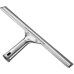 Unger Professional Stainless Steel Heavy-Duty Squeegee, 12", Silver