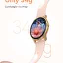 AGPTEK 5ATM Waterproof Smart Watch for Women Men, Ultra-Clear Screen Fitness Tracker with 100+ Sports Modes, Heart Rate Monitor, Pedometer & Sleep Monitor for Android & iOS Phones, Pink