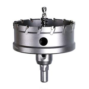 75mm Carbide Hole Cutter Stainless Steel Metal Drill Bit Tungsten Carbide Tipped Hole Saw Drill Bit (2-15/16'TCT Hole Saw)