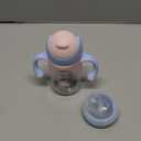 hahaland Sippy Cups for Baby 6-12 Months - 2 in 1 Spout & Straw Unicorns Sippy Cups for Toddlers 1-3 No Spill Transition Weighted Straw Cup (1 Cup with 2 Nipples) Baby First Christmas Gifts