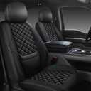F150 Seat Covers 2015-2026 Full Set, Truck Interior Sets with Lumbar Support Custom Fit for Ford F150 2015-2026, F250/F350/F450 2017-2026 Super Duty Crew Cab XLT XL Lariat Platinum, Black