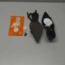 Mattiventon Slingback Heels for Women Kitten Heels Bow Ankle Strap Pointed Toe Heel Sexy Wedding Dress Party Pumps (7, Black)