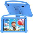 YQSAVIOR Kids Tablets, Android 12 Tablet for Kids, 4GB RAM 32GB ROM Toddler Tablet 7 inch IPS Screen, Parental Control, 2+5MP Dual Camera, Shockproof Case for Educational Games, Blue