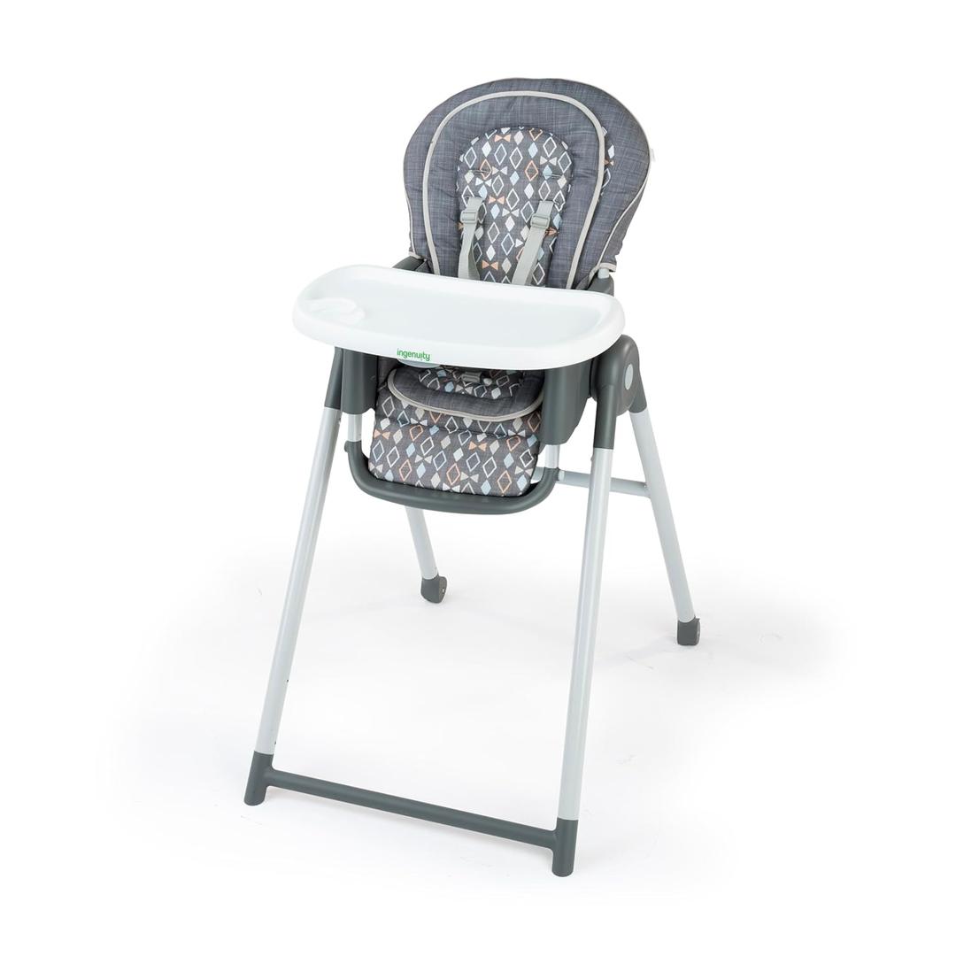 Ingenuity Proper Positioner Deluxe High Chair - 7-in-1 Convertible Baby Seat, Removable Rocking Infant Seat, Unisex, for Ages 0-36 Months (Parker)