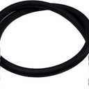 Heavy Duty Premium Garden Hose 5ft x 5/8", 300PSI Working, 1000PSI Burst, Hybrid Rubber Water Hose with Transparent Swivel Handle - Hot/Cold Water - Five Layered Braiding with Brass fittings (Black)
