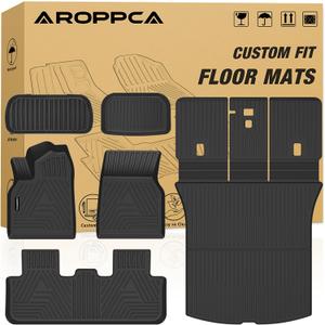 Floor Mats Cargo Liner with Backrest Mat & Front Rear Cargo Mat for 2025 2026 New Model Y Juniper,TPE Rubber Liners Full Set Automotive Mats for 2025 New Model Y Accessories