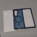 FNTCASE for Samsung-Galaxy Z-Fold-7 Magnetic Case: Translucent Matte Textured Military Grade Drop Protection Cell Phone Cover - Slim Rugged Durable Shockproof Protective Bumper Cases (Blue 8.0 inch)