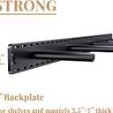 1 Pack Large Shelf Brackets Long Floating Shelf Bracket Invisible Floating Shelf Hardware Heavy Duty Floating Mantel Brackets(43X4X3 Without Tools)