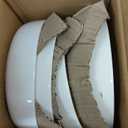 Gibson Home Oslo Porcelain Chip and Scratch Resistant Dinnerware Set, Service for 4 (16pcs), Ceramic Plates and Bowls Dishes Sets, White - Microwave and Dishwasher Safe