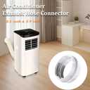 Portable Air Conditioner Hose Coupler, Universal Exhaust Hose Coupler Fit 5 inch & 5.9 inch Hose, Portable AC Hose Connector Extention