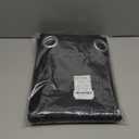 NICETOWN Pitch Black Solid Thermal Insulated Grommet Blackout Curtains/Drapes for Bedroom Window (2 Panels, 42 inches Wide by 63 inches Long, Black)