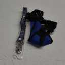 Lukovee Dog Seat Belt - Adjustable Dog Car Harness for Large, Medium & Small Dogs, Soft Padded & Breathable Mesh Dog Seatbelt with Car Vehicle Connector Strap (Blue, Medium)