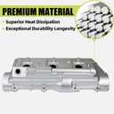Aluminum Valve Cover Right Passenger Side Compatible with 1996-2002 Toyota 4Runner 1995-1998 T100 1995-2004 Tacoma 2000-2004 Tundra 3.4L V6 1120162040