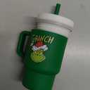 Infantino My 1st Tumbler, Silicone Sippy Cup with Straw & Handle, Spill-Resistant Baby Cup for On-the-Go, BPA-Free Transition Bottle, Grinch Green (9 Ounces)