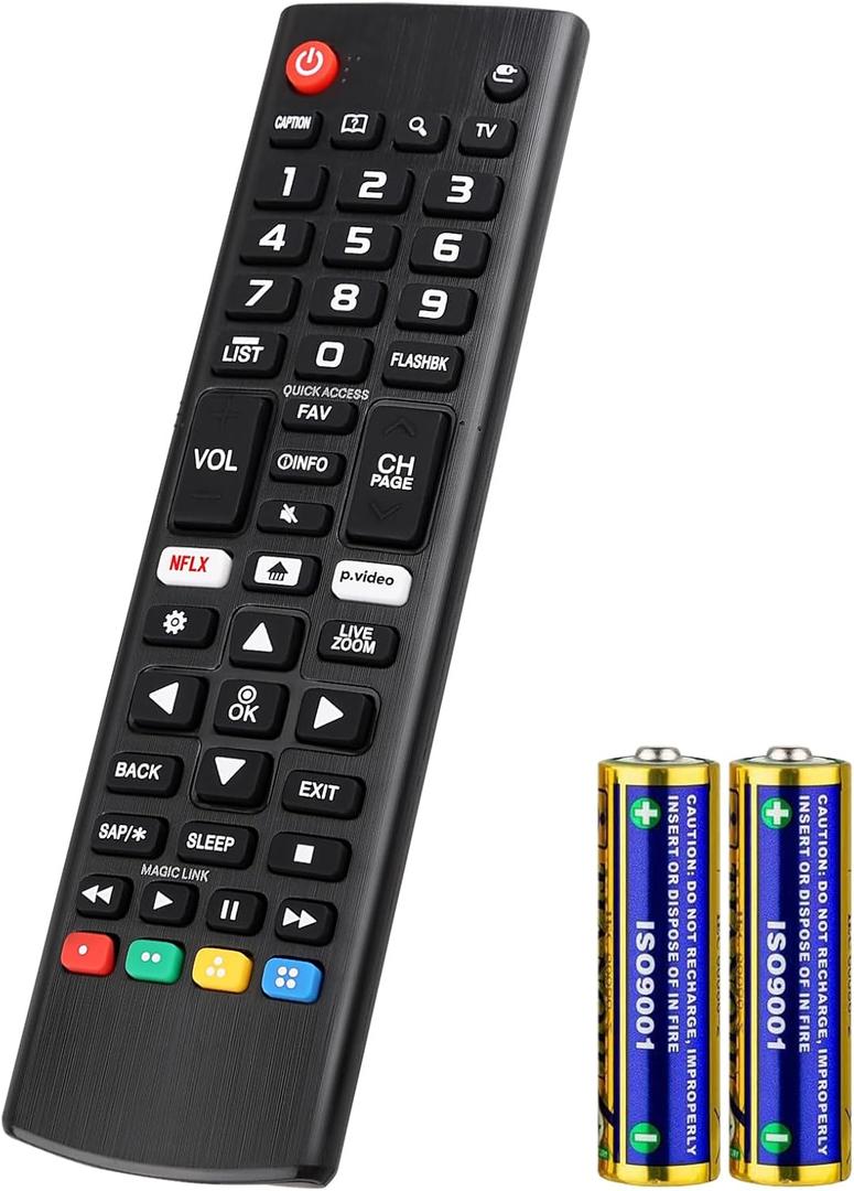 For LG Smart TV Remote Control Replacement,Universal for All LG OLED 3D Thinq TVs for AKB75095307 AKB75375604 AKB74915305 AK75675304 AKB76040302 AKB76037601 AKB75675313 with Battery
