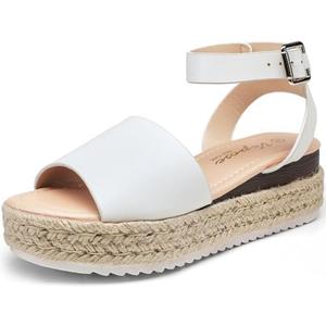 Vepose Women's 400A Platform Wedge Sandals, Summer Espadrilles Sandals with Ankle Strap 7