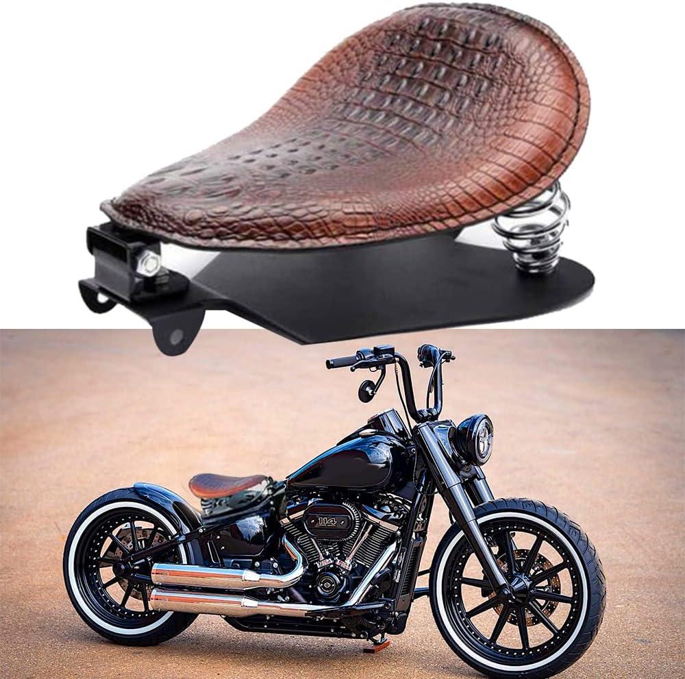 Bobber Motorcycle Solo Seat Compatible With Sportster XL 1200 883 48 Dyna Brown