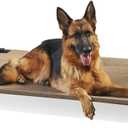 Coolaroo Pro Elevated Dog Bed - Low-Profile Access, Moisture-Resistant Cover, Breathable Fabric & Tool-Free Setup, Nutmeg, Standard