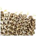 YXCHERISHAIR Curly Crochet Hair GoGo Curl Crochet hair for Women 8Packs Deep Wave Braiding hair,Synthetic Bohemian Crochet Braid Water Wave Crochet hair Extensions(P27/613, 18Inch)