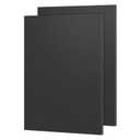 ABS Plastic Sheet 18" x 24" x 1/4" Thick (6mm) Black Rigid Moldable Thermoplastic Board for Crafts, DIY Projects, Home Decor - Textured & Smooth Surface, Pack of 2