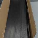 PHPH Wood Floating Shelves for Wall, Wooden Wall Shelves for Bedroom, Set of 6 Black 17 Inch