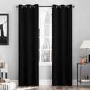 Sun Zero Cyrus Thermal 100% Blackout Grommet Curtain Panel Pair 40" x 96"
