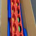 Giant 4 Row Game with Carrying Bag and Mesh Fabric .Giant 4-to-Score Game Set Suitable for Indoor and Outdoor Holiday Parties and Family Gatherings. Blue red