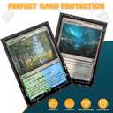 1200PCS Matte Card Sleeves for Trading Cards - Standard Size (66x91mm) Fit for MTG, Yugioh, Baseball Cards, Board Games - Acid-Free & Non-PVC Plastic Protectors (12 Assorted Colors)