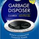 Glisten Garbage Disposer Cleaner and Freshener with Foaming Action, Helps Remove Buildup in Drains, Lemon Scent, Made in the USA, 16 Packets