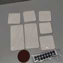 6PCS Fast Drying Diatomite Stone Sink Tray, Stone Drying Tray for Bathroom Counter, Stones Soap Trays for Kitchen Sink, Water Absorbing Coasters, Diatomite Soap Dish, Water Absorbing Stones Trays