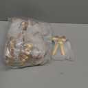 24 Pcs Gold Metal Christmas Bow Ornaments for Christmas Tree Garland Wreath Bulk Bow with Clip Ornament Vintage Indoor Outdoor Home Xmas Party Decorations, 4 x 5 Inches