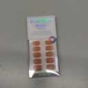 BTArtbox Press On Nails Short - Nude Square Nail Tips Glue On Nails, Reusable Stick On Nails in 16 Sizes - 32 Soft Gel Fake Nails Kit, Cinnamon