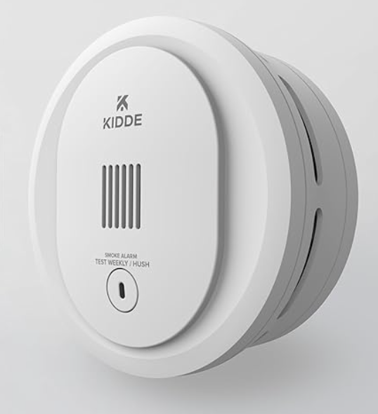 Kidde Smoke Detector, AA Battery Operated, Compact Size, LED Status Light, 85 dB Alarm, 4-inches, 10SDR 10 Year from activation
