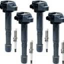 Ignition Coil Pack & Iridium Spark Plug Kit for 2.4L L4 Engine, Fits Honda Accord 2013-2017, CRV 2015-2019, Acura TLX 2015-2020, ILX 2016-2022, Replaces UF712 & 93501