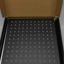 NearMoon Rain Shower Head, High Flow Stainless Steel Square Rainfall Shower, High Pressure Design, Awesome Shower Experience Even At Low Water Flow (10 Inch, Matte Black)