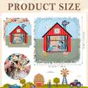 Chumia 2 Pcs/1 Set Farm Animal DIY Tie Throw Blankets 57 x 57 Inch
