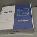 HONGJING Red Light Massage Back Brace with Heat for Lower Back Pain Relief, Cordless Back Support Massager Belt Rechargeable for Pain from Herniated Disc, Scoliosis, Sciatica (M) (Black)