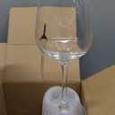 C CREST Wine Glasses Set of 8, 12oz, Lead-free, Clear, Durable Glassware