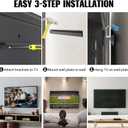 AENTGIU Studless TV Wall Mount, Heavy Duty Drywall TV Bracket Hanger for 32-75 inch Flat Screen TVs, No Stud, No Drill, No Anchors, Easy Install with All Hardware