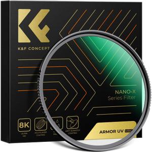 K&F CONCEPT 67mm Explosive-Proof MCUV Lens Protection Filter 28 Multi-Layer Coatings Ultra-Slim HD Waterproof Scratch Resistant Lens UV Filter for 4K/8K Photography (Nano-X Series)