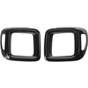 Car Tail Light Guard Rear Light Lamp Decoration Cover Trim Stickers Compatible for Jeep Renegade 2016 2017 2018-2024 Exterior Accessories (Black)