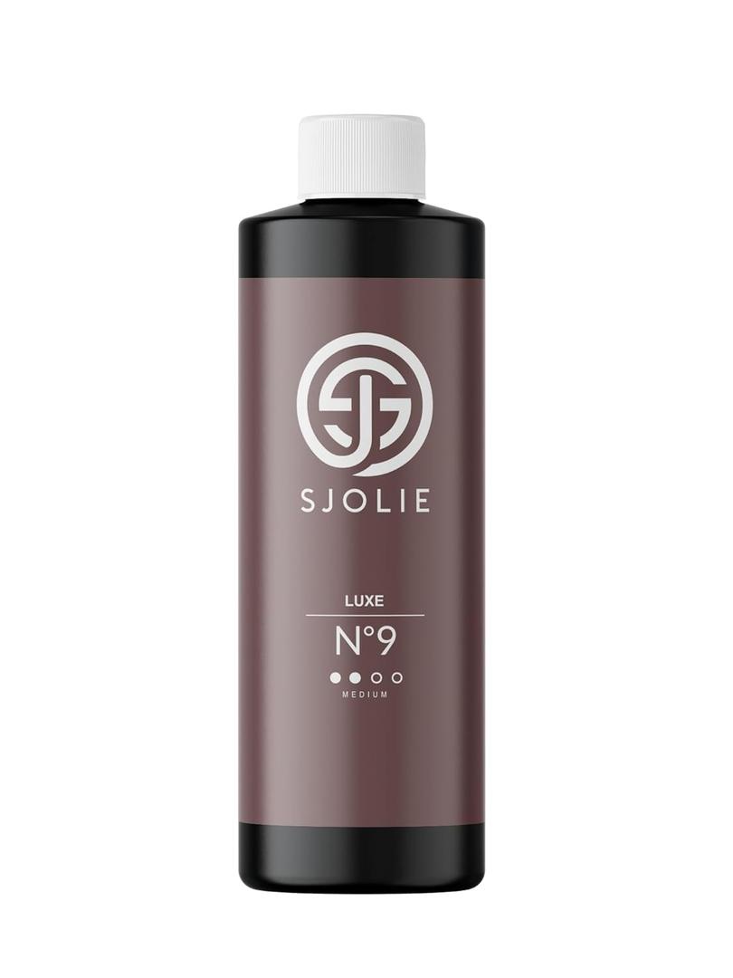 SJOLIE Violet Spray Tan Solution - Luxe 9 - Medium Blend | Sunless Tanning Solution for a Hydrating, Deep Brown Tan (8oz)